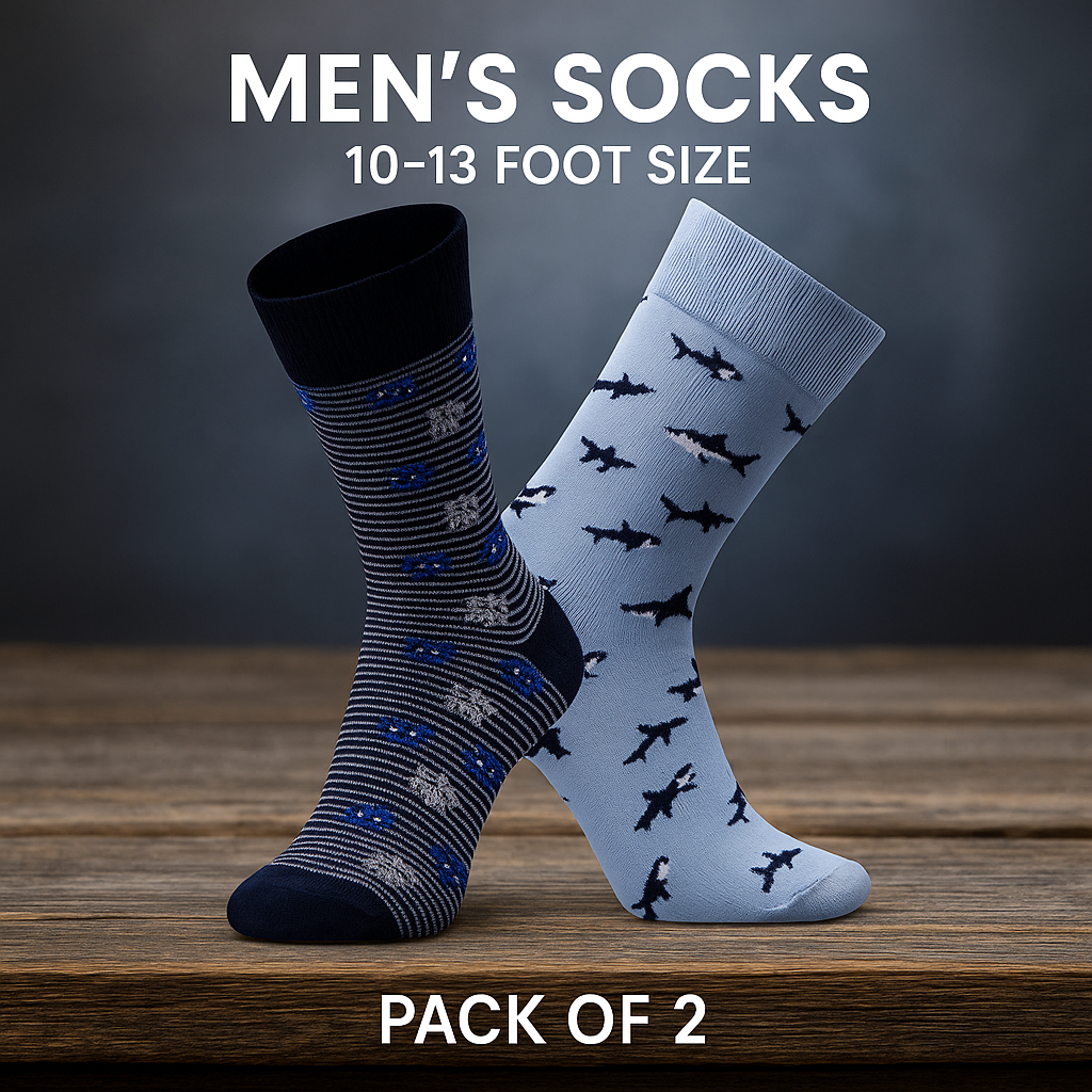 Pack of 2 - Men's Crew Socks