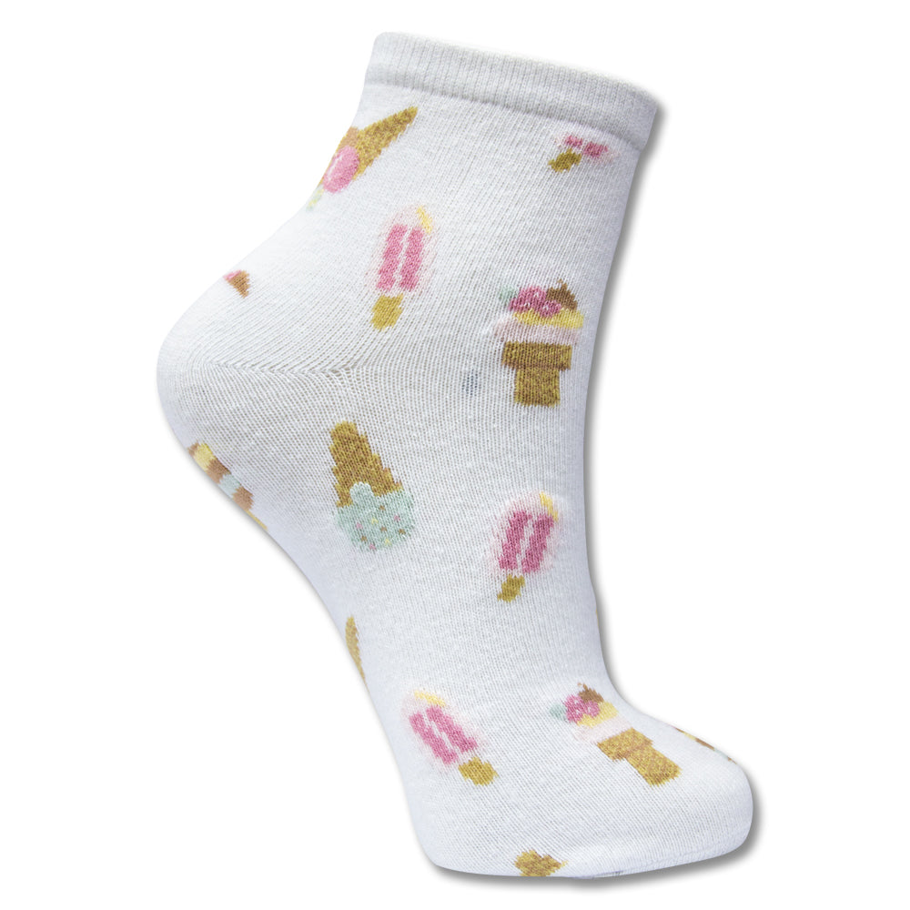 Girls' Ice Cream Print Socks