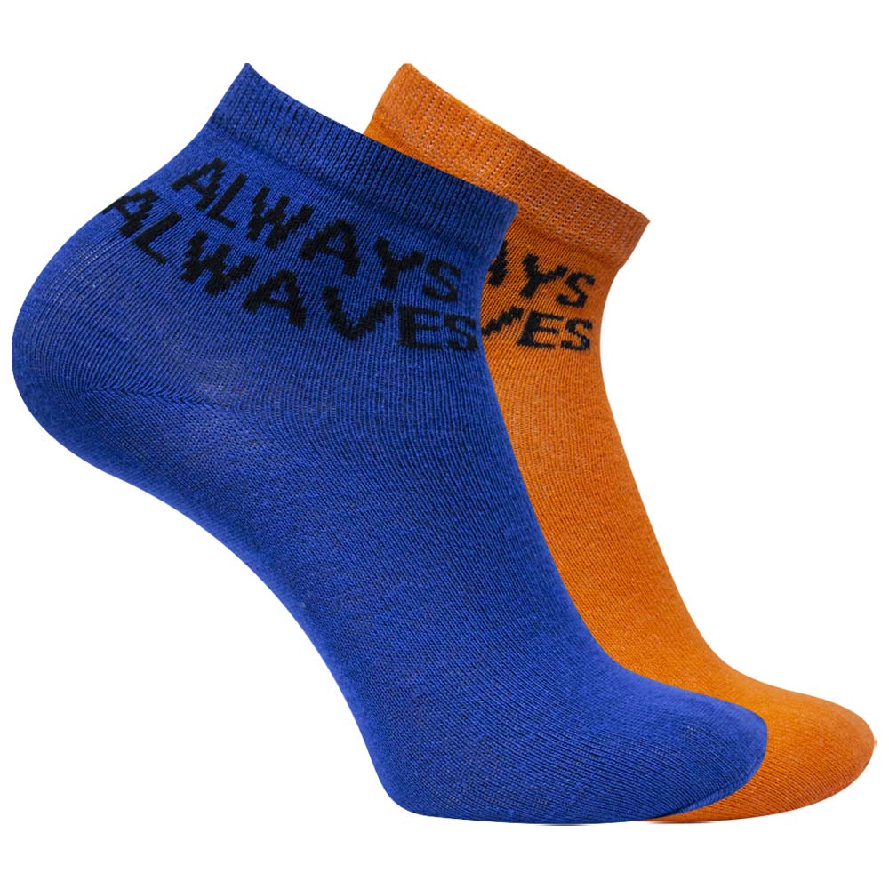 "Always Alwaves" Print Ankle Socks