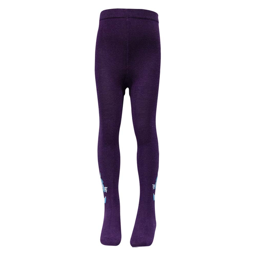 Purple with Unicorn Design Tights for Girls (OT)