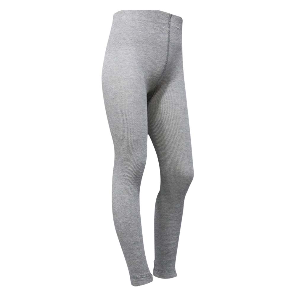 Girls Grey Needle Drop Texture Leggings (OT)