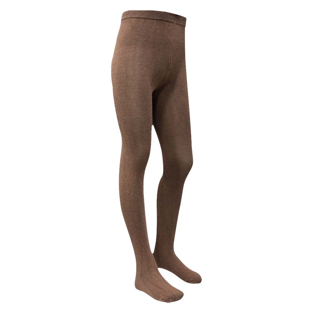 Girls Premium Cotton Light Brown Tights (SF)