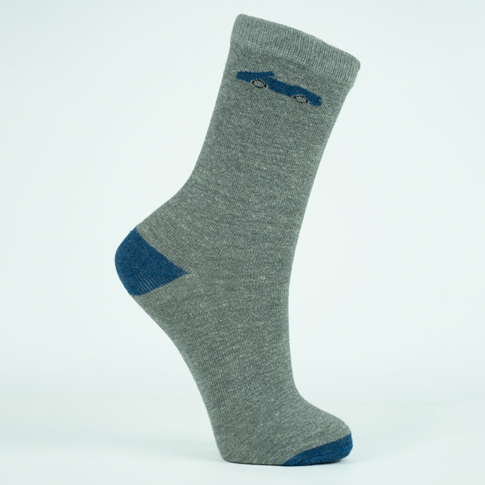Boys' Car Pattern Crew Socks