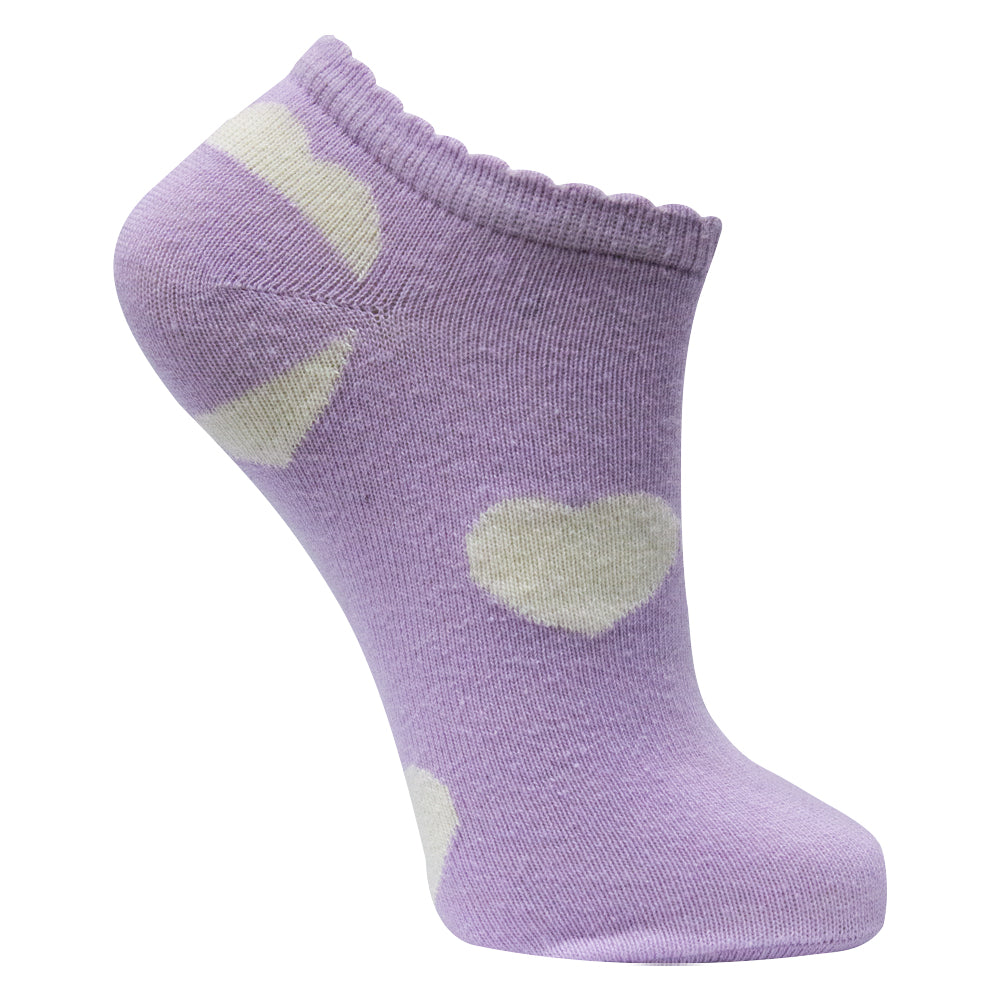 Girl's Heart Print Socks