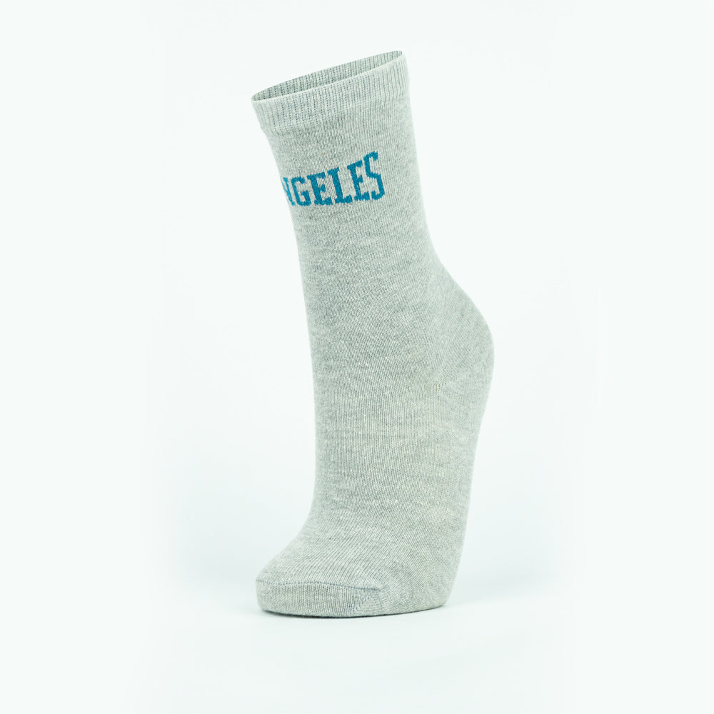 "Los Angeles" Print Boy Crew Socks