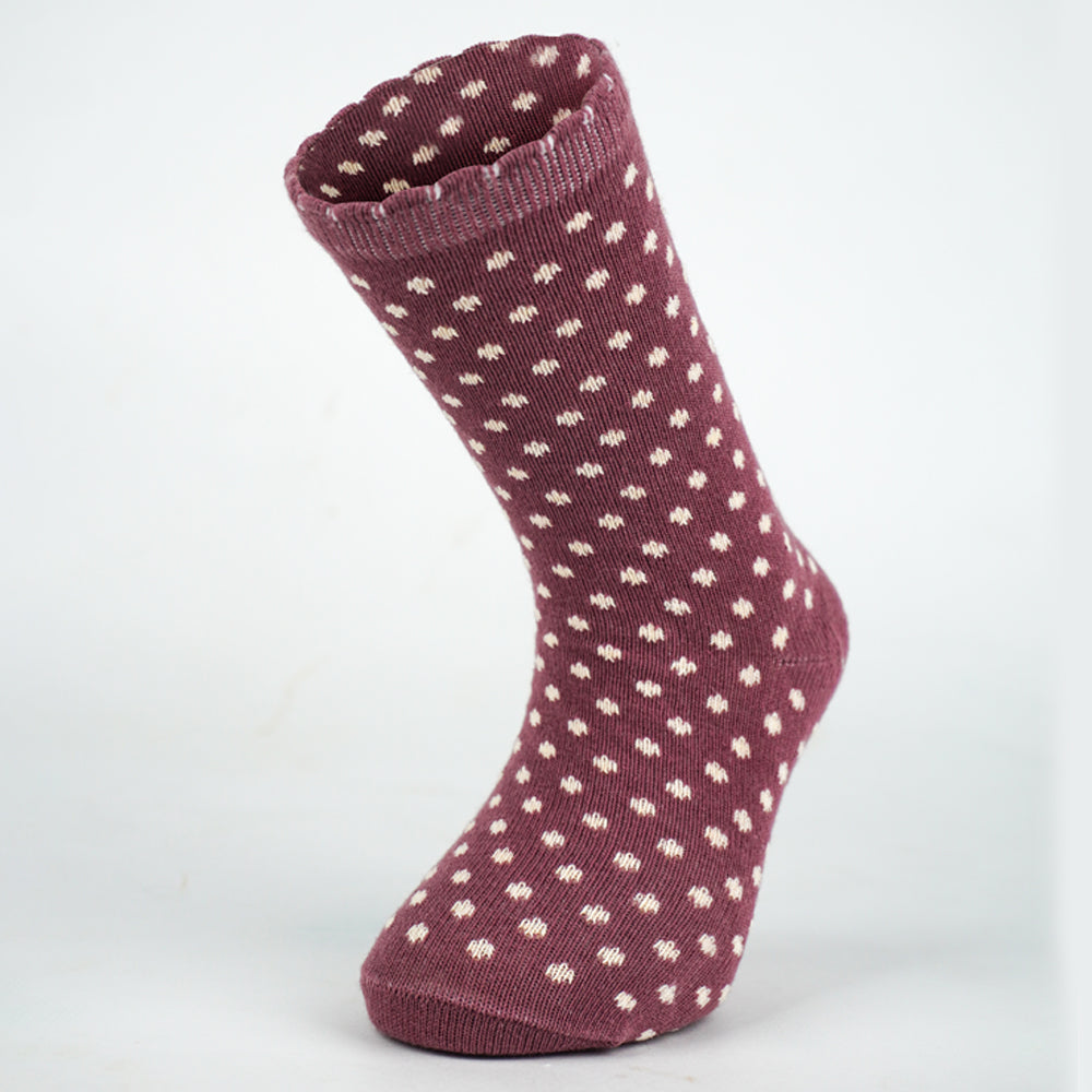 Polka Dot Ruffle Ankle Socks for Girls