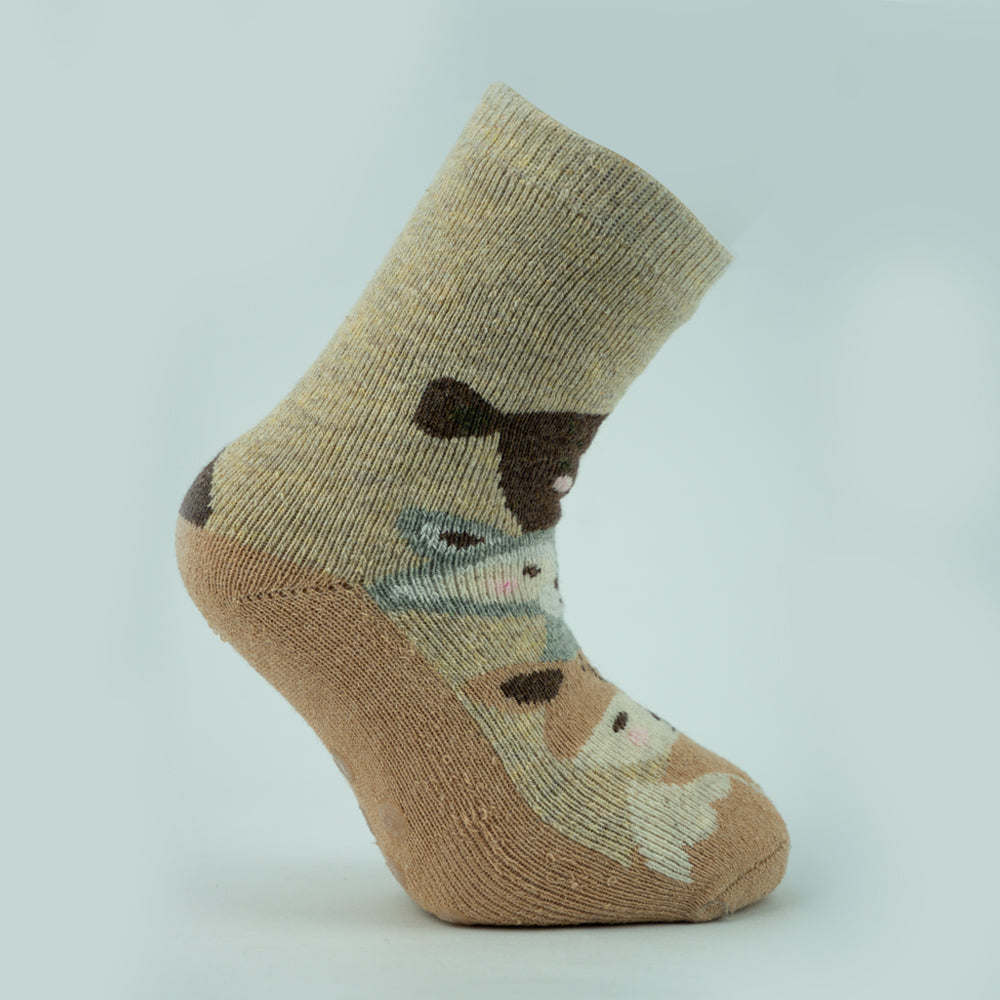 Baby Boy Animal Print Grip Socks
