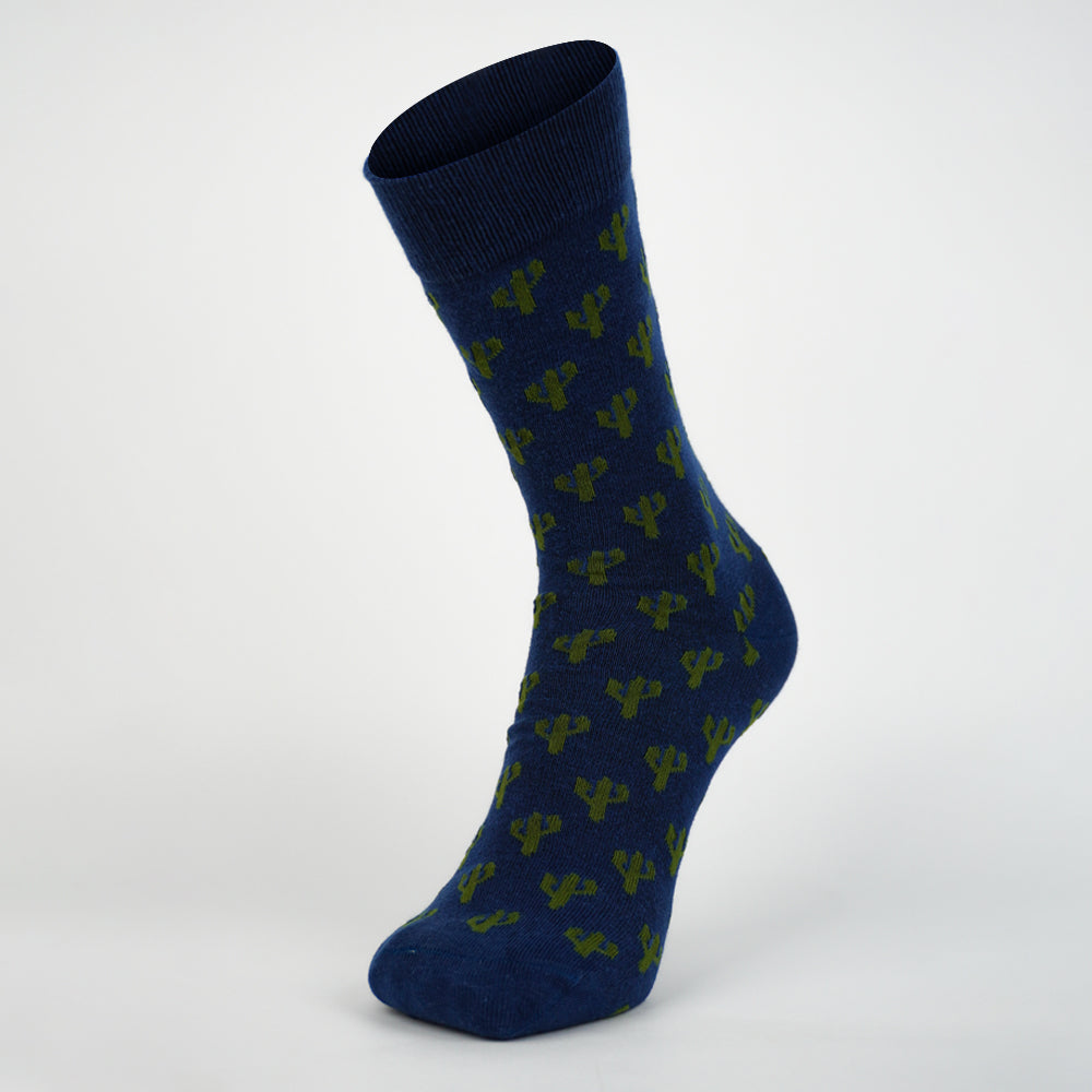 Cactus Print Crew Socks