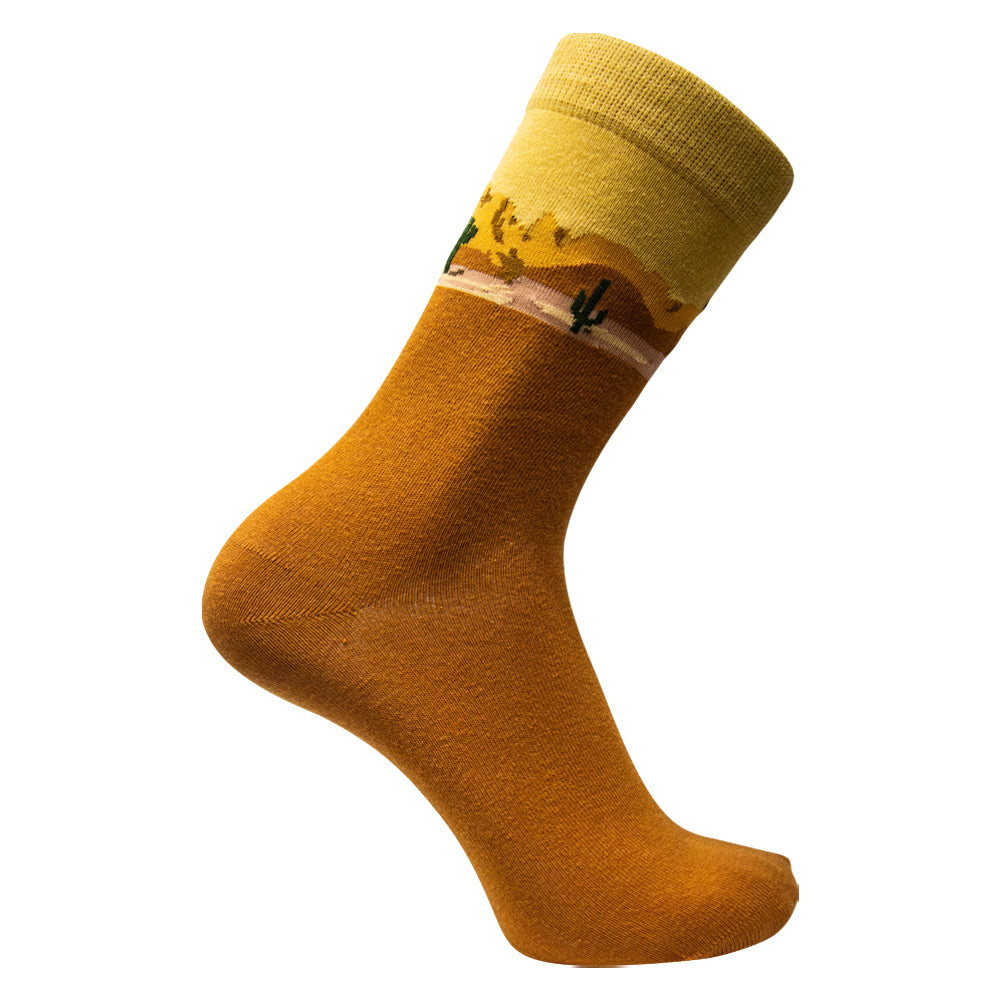 Men Desert Vibes Cotton Socks.