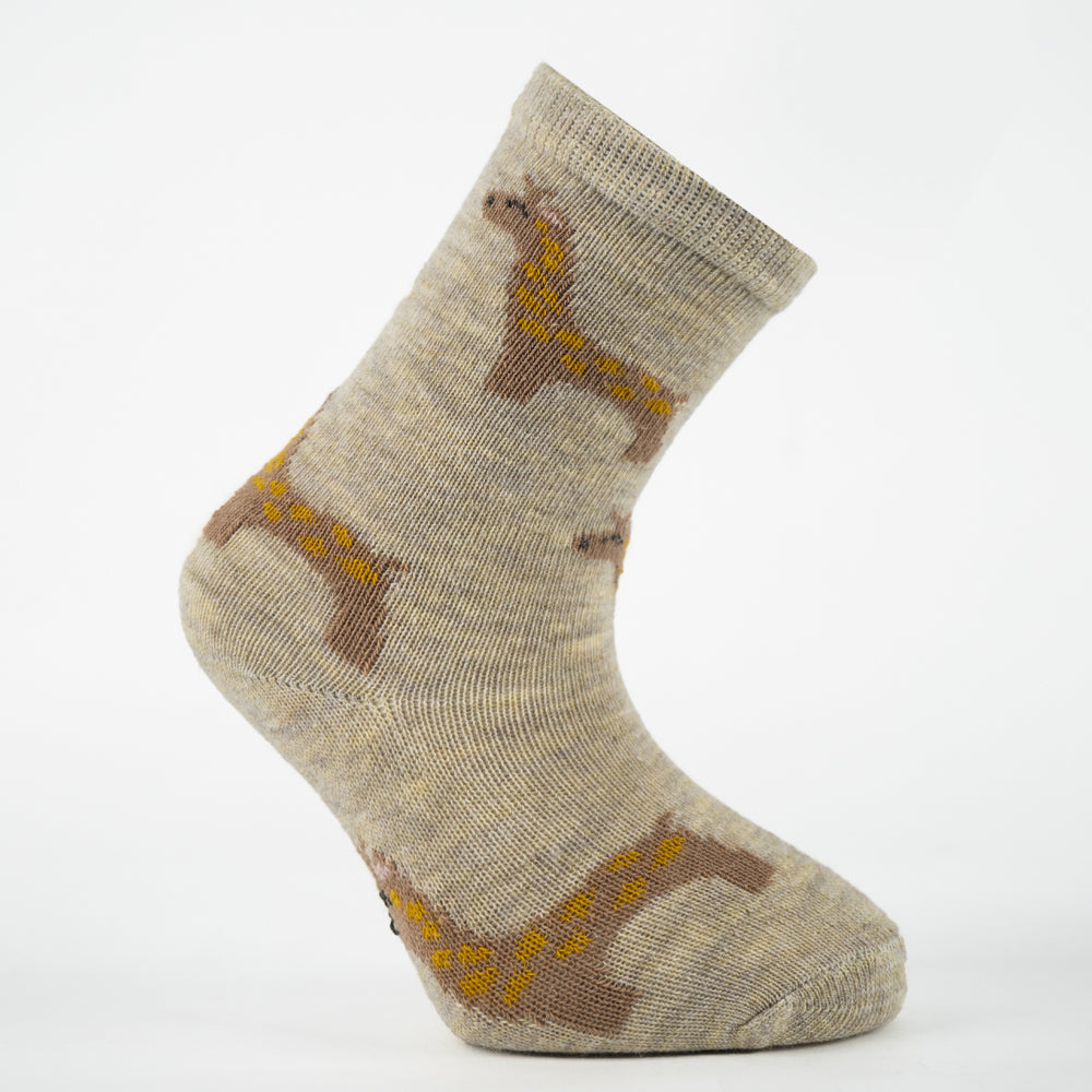 Lama Print Baby Boy Crew Socks