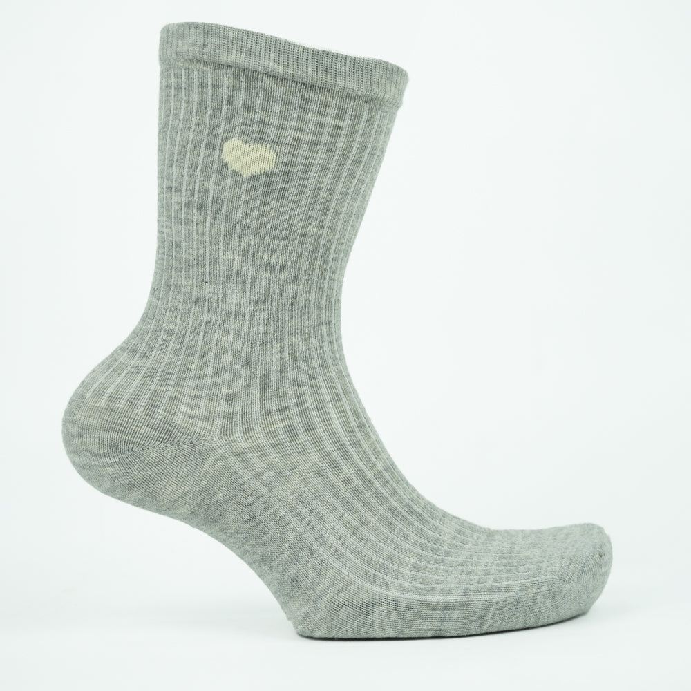 Cozy Heart Crew Socks