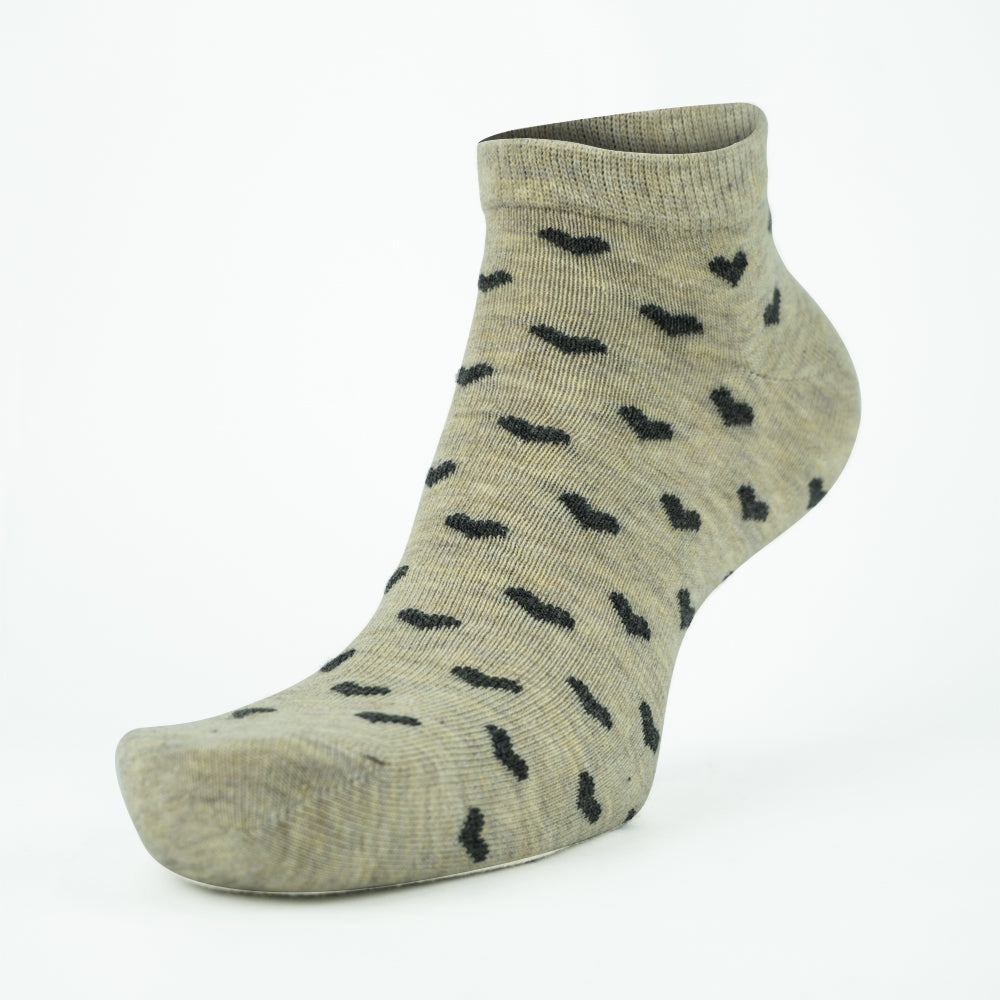 Women Heart Print Ankle Socks
