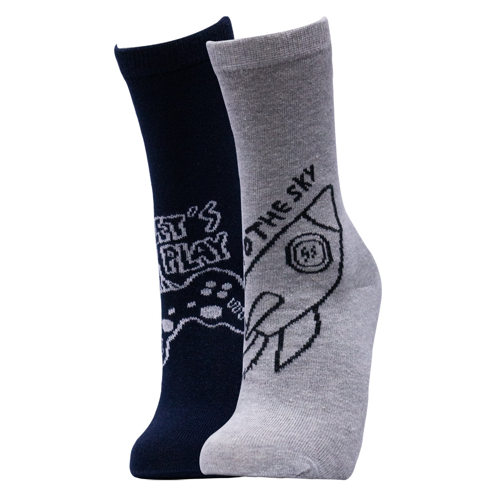 Pack of 2 - Boys Crew Socks
