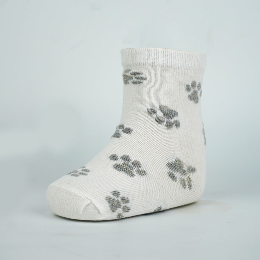Bear & Paw Print Baby Socks