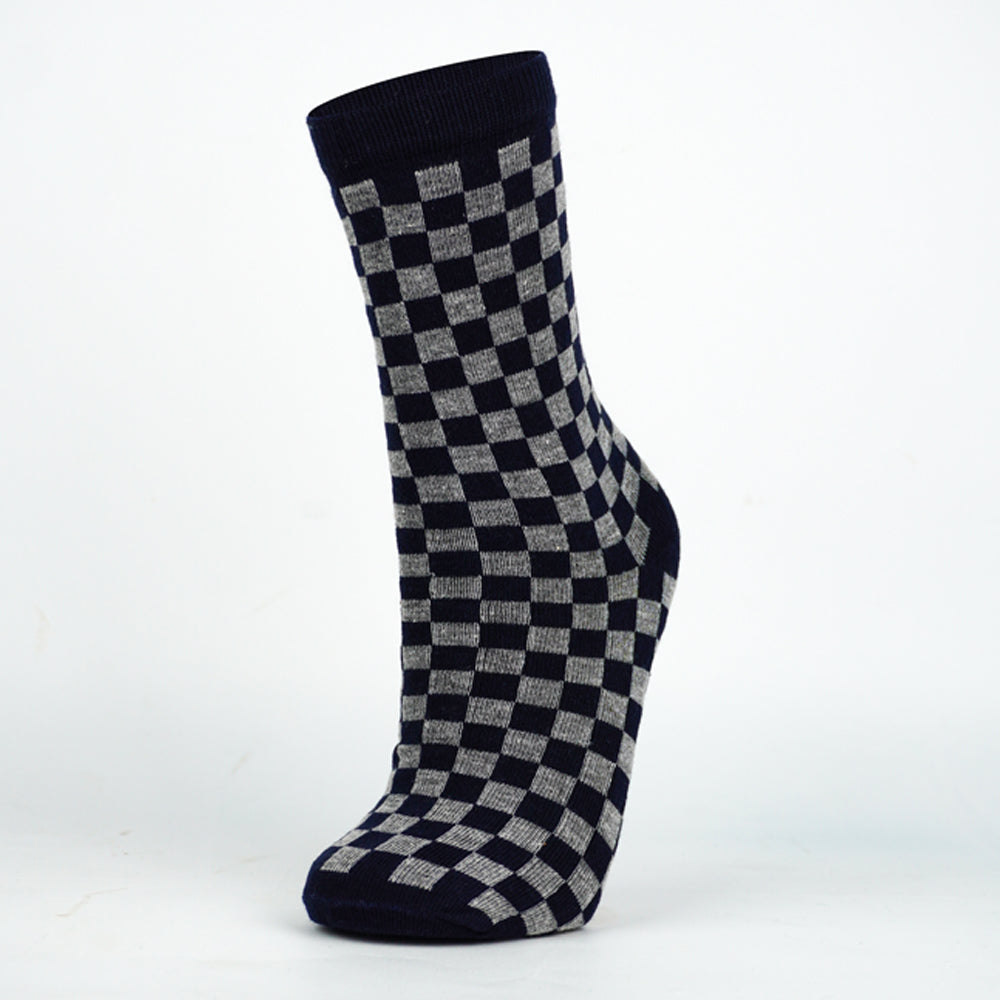 Boys Checkerboard Crew Socks