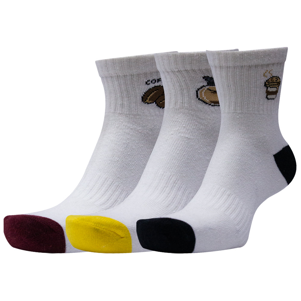 Women Fun & Cute Coffee Design Ankle Socks