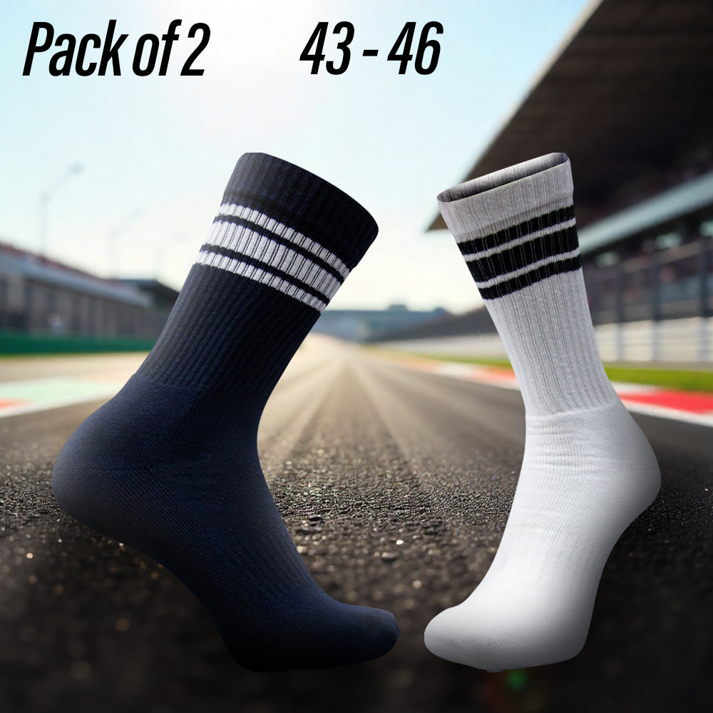 Pack of 2 & 3 - Men Half Terry Short Crew Socks