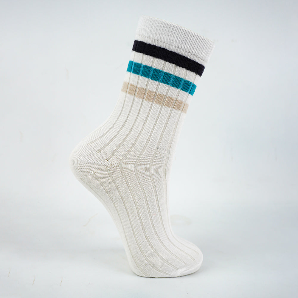 Boys Retro-Stripe Crew Socks