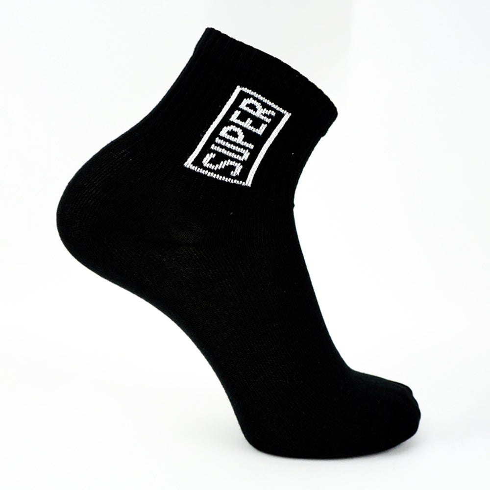 Super Logo Men's Quarter Socks