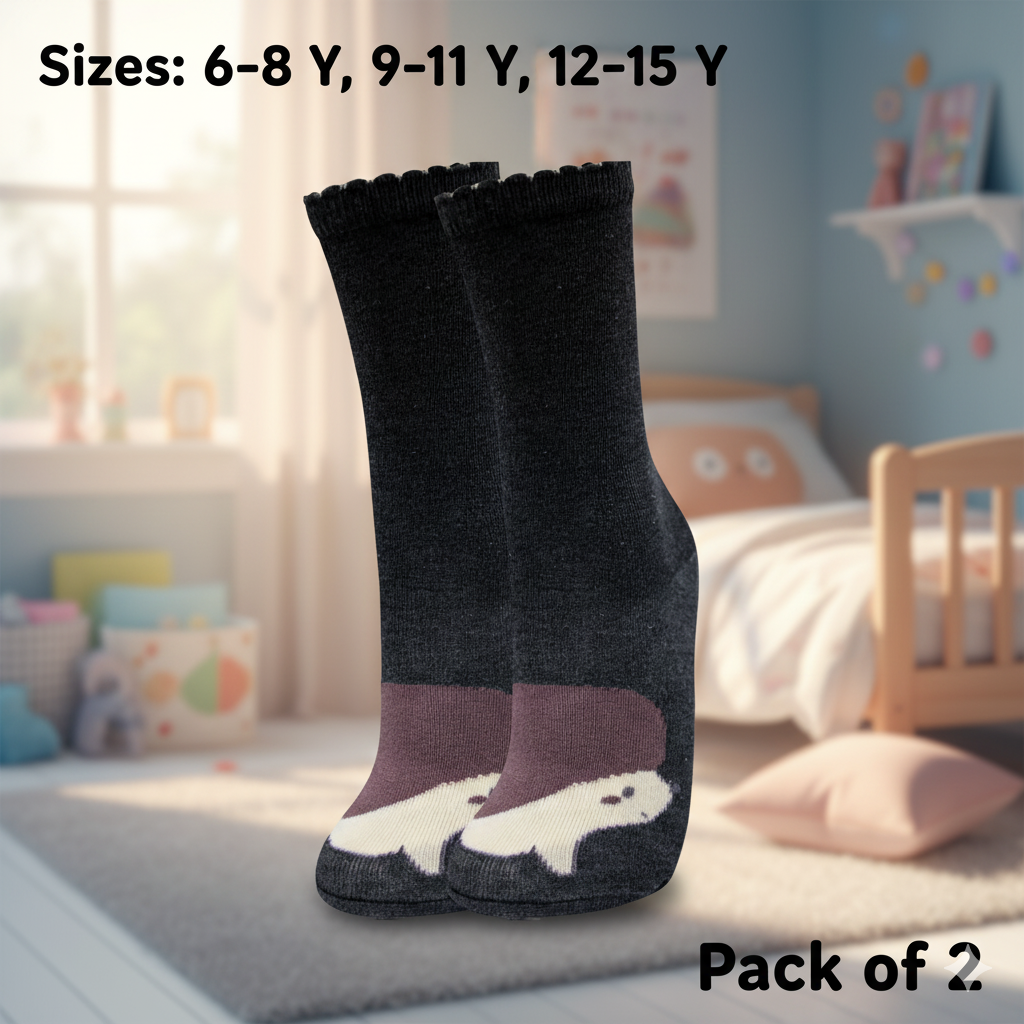 Cool Hedgehog Girl's Crew Socks