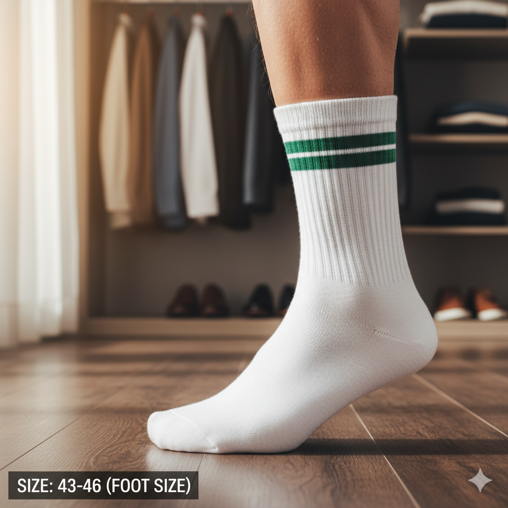 Unisex Striped Quarter Socks