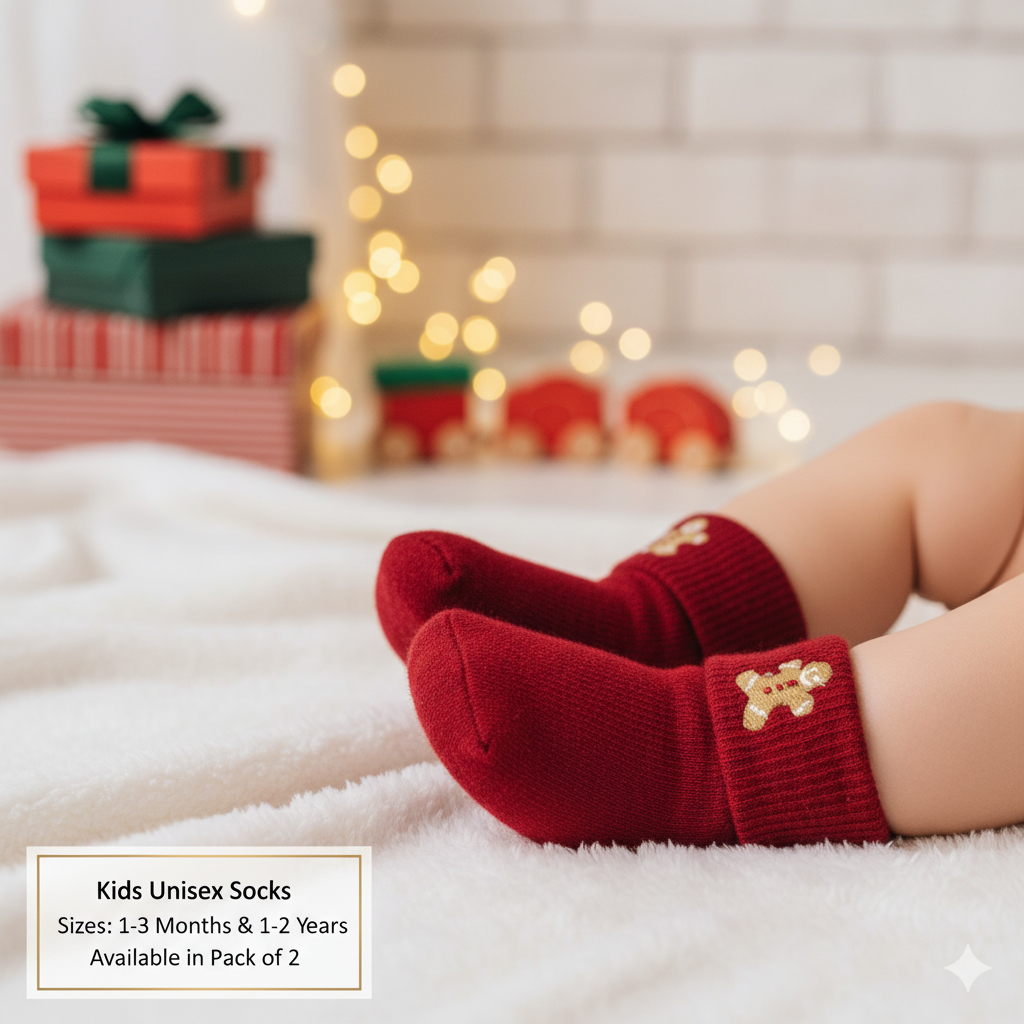 Cozy Gingerbread Unisex Baby & Toddler Socks