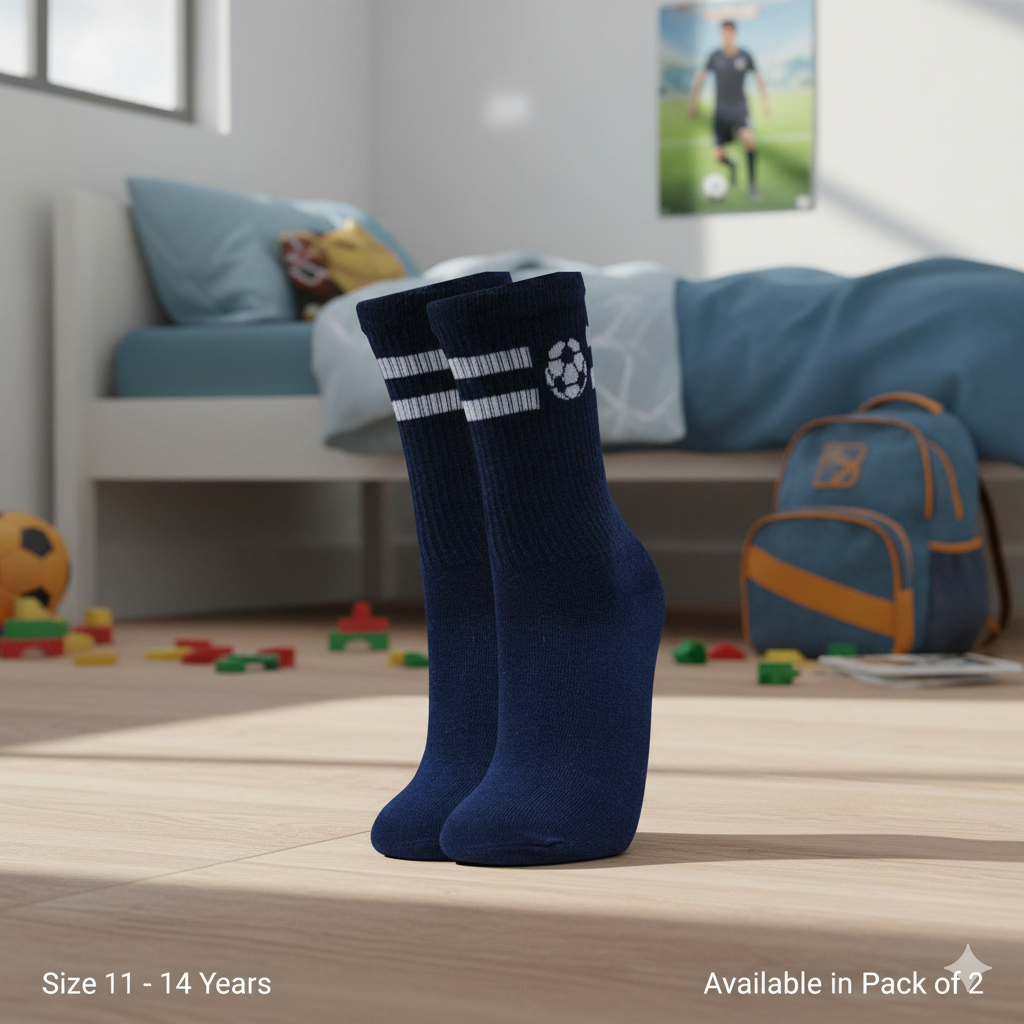 Trendy Boy's Soccer Football Crew Socks