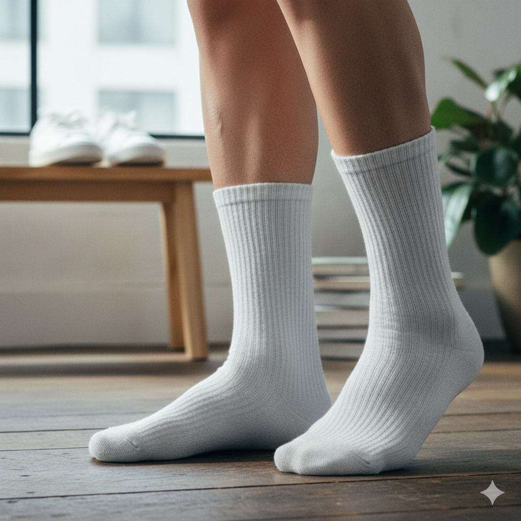 Unisex Thermal Knit Crew Socks