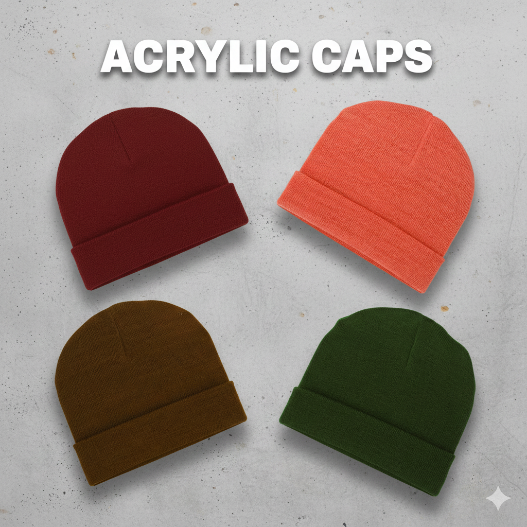 Premium Acrylic Beanie Cap for Women
