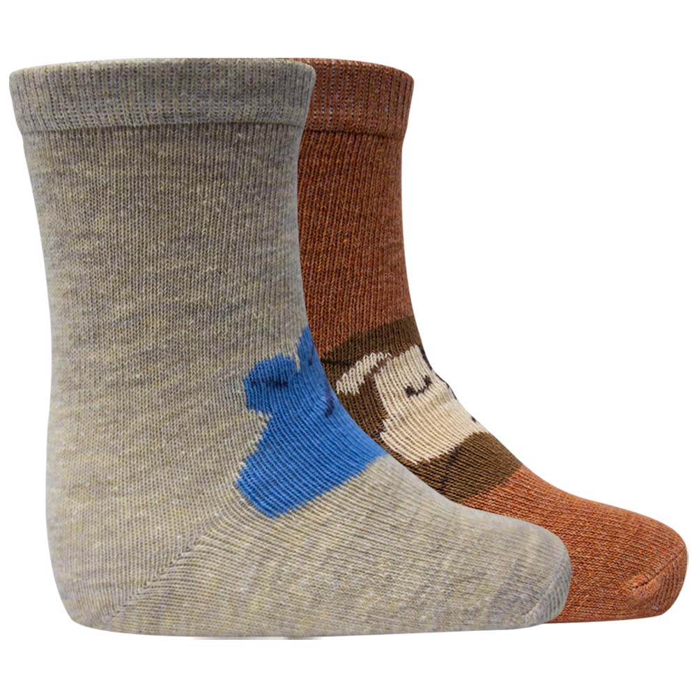 Trendy Boys Lion & Rhino Crew Socks