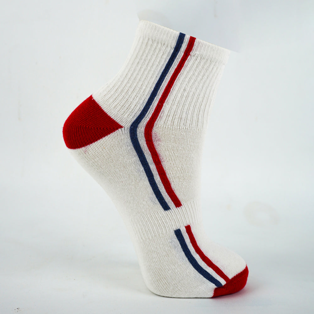 Boys Athletic Striped Crew Socks