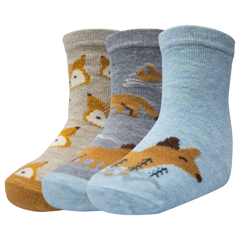 Girls Cozy Woodland Fox Socks