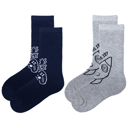 Pack of 2 - Boys Crew Socks
