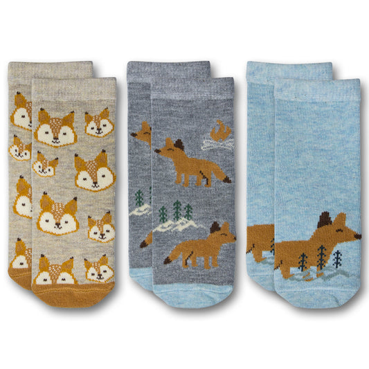 Girls Cozy Woodland Fox Socks