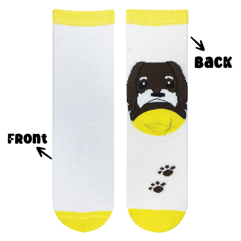 Girl’s Colorful Dog Print Socks