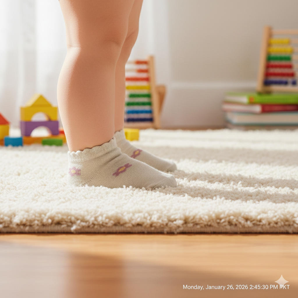Sweet Floral Print Baby Girl Socks