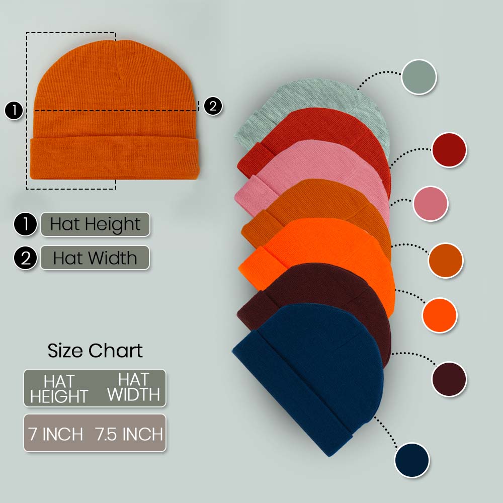 Teens Cuffed Beanie Caps (10-13 Years)