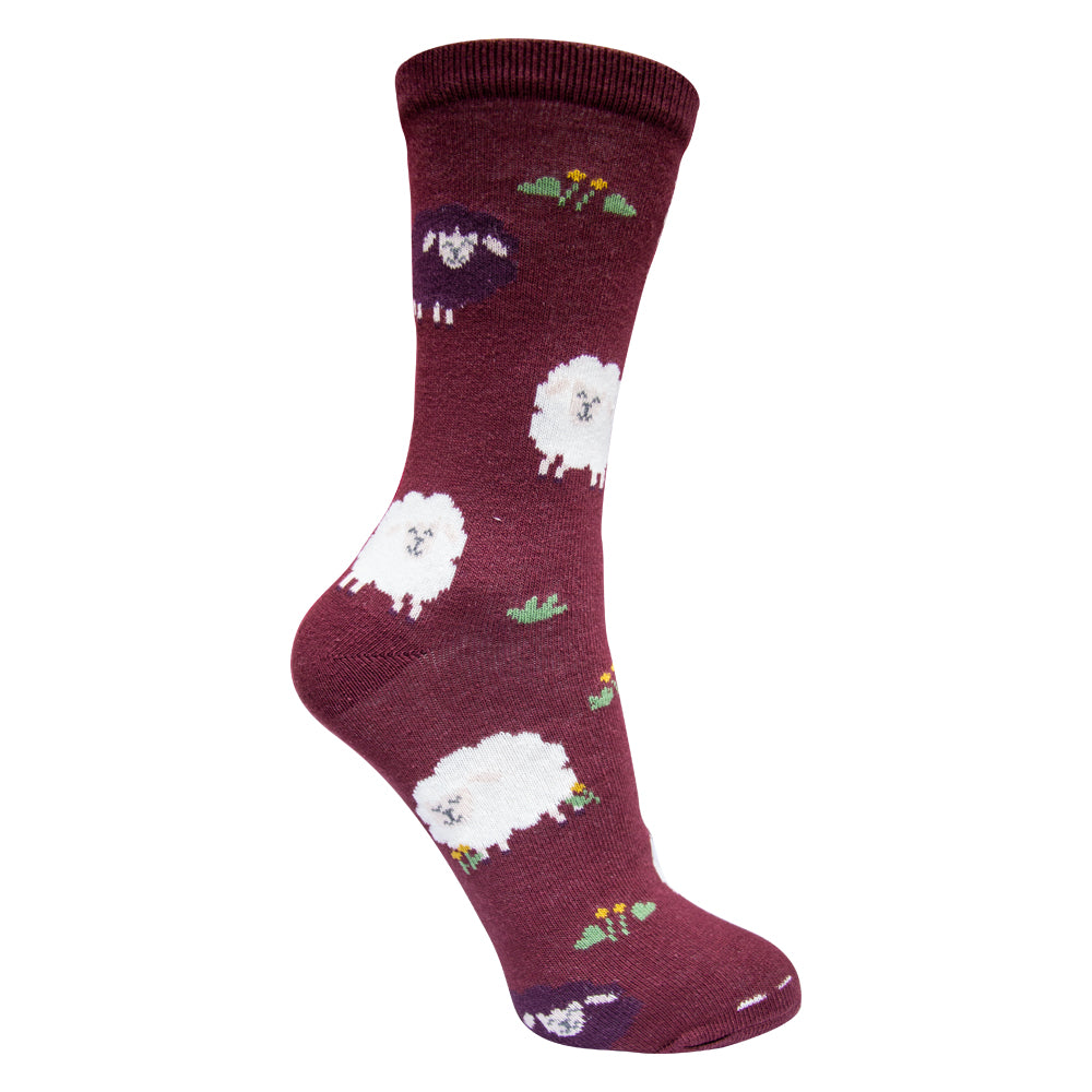Girls Fluffy Sheep Crew Socks