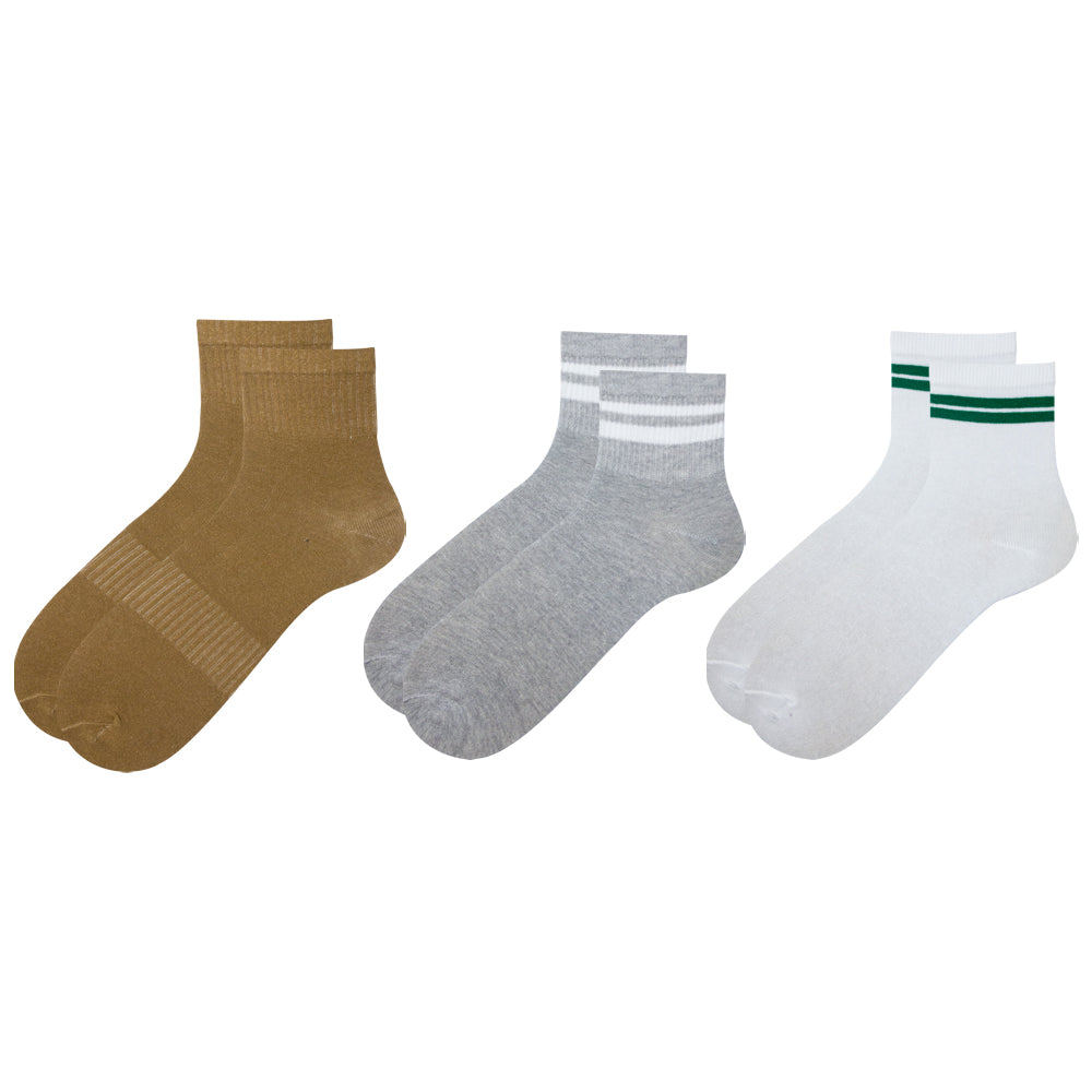 Pack of 3 - Men's Quarter Socks