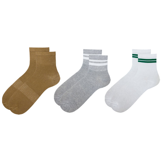 Pack of 3 - Men's Quarter Socks