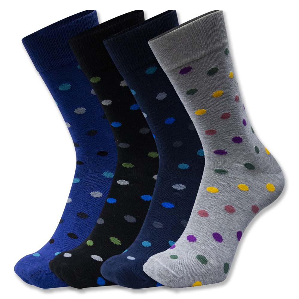 Premium Men's Multiple Color Polka Dot Socks