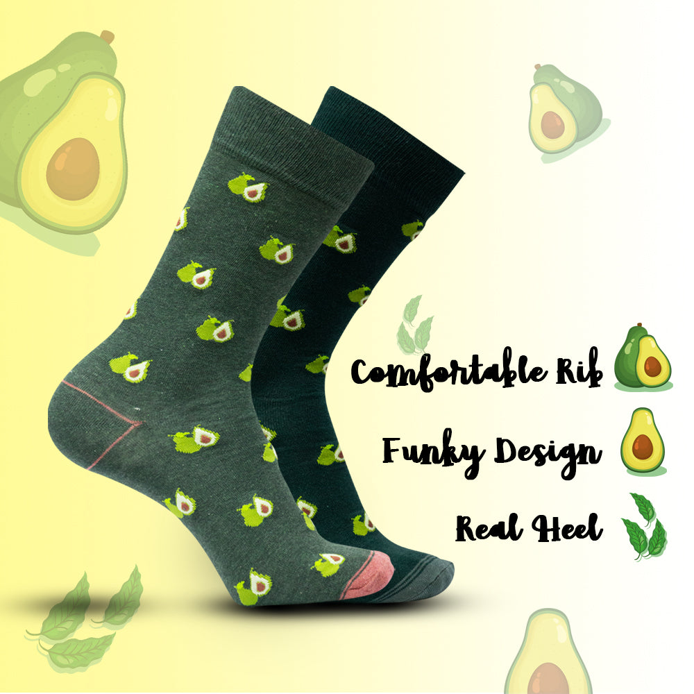 Avocado Print Men Socks