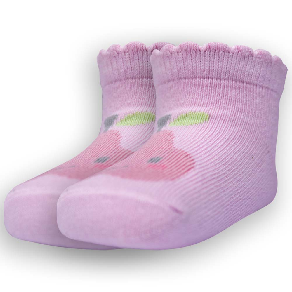 Adorable Baby Girl Pink Ruffle Ankle Socks
