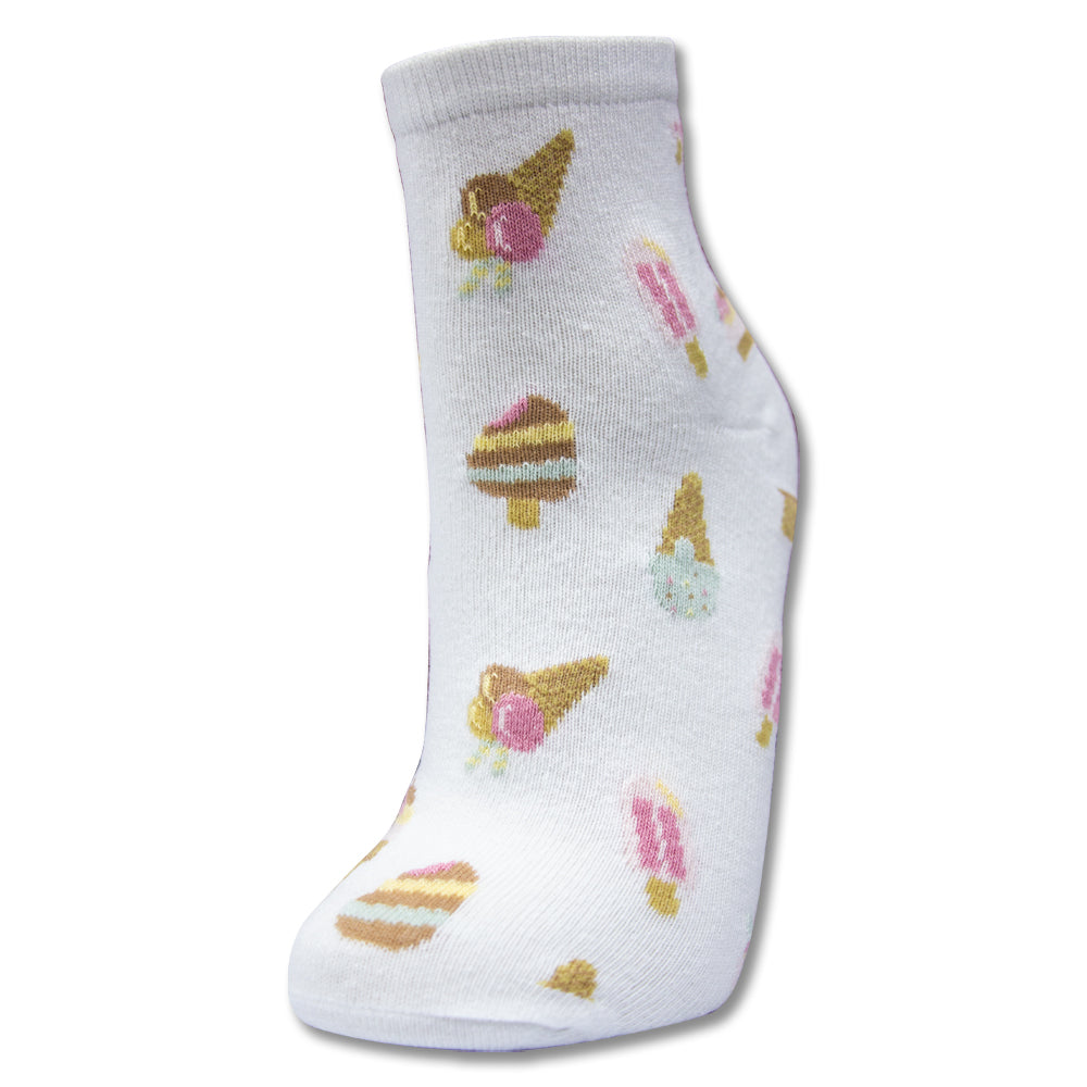Girls' Ice Cream Print Socks
