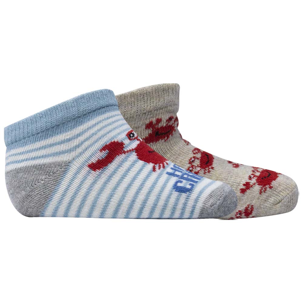 Baby Boy Crab With Stripes Socks