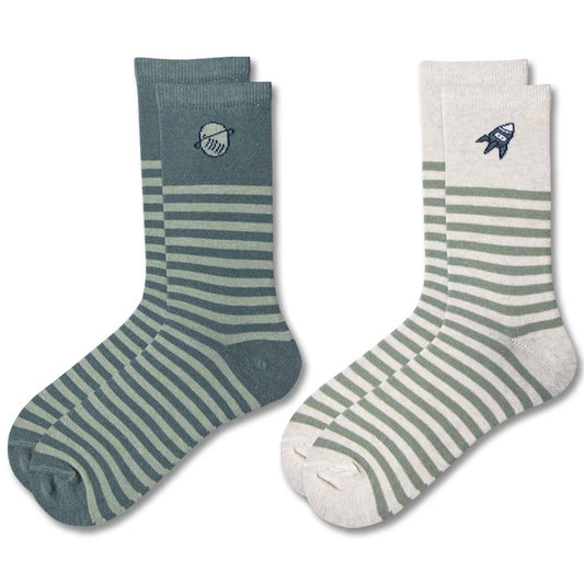 Boys Space Rocket/Planet Socks