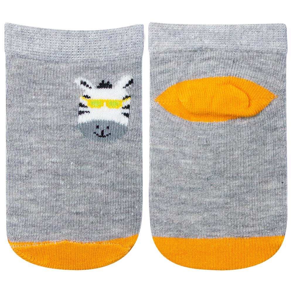 Baby Boy Zebra Face Print Sock