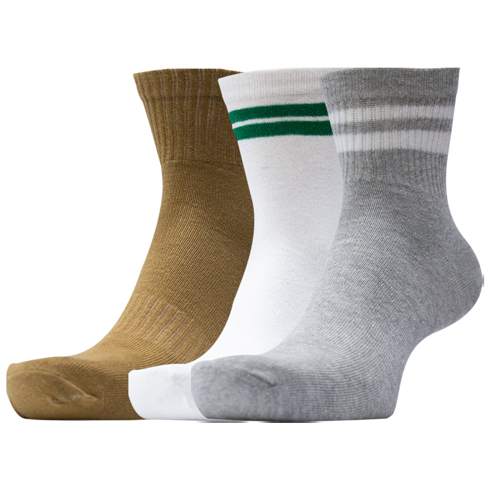 Pack of 3 - Men's Quarter Socks