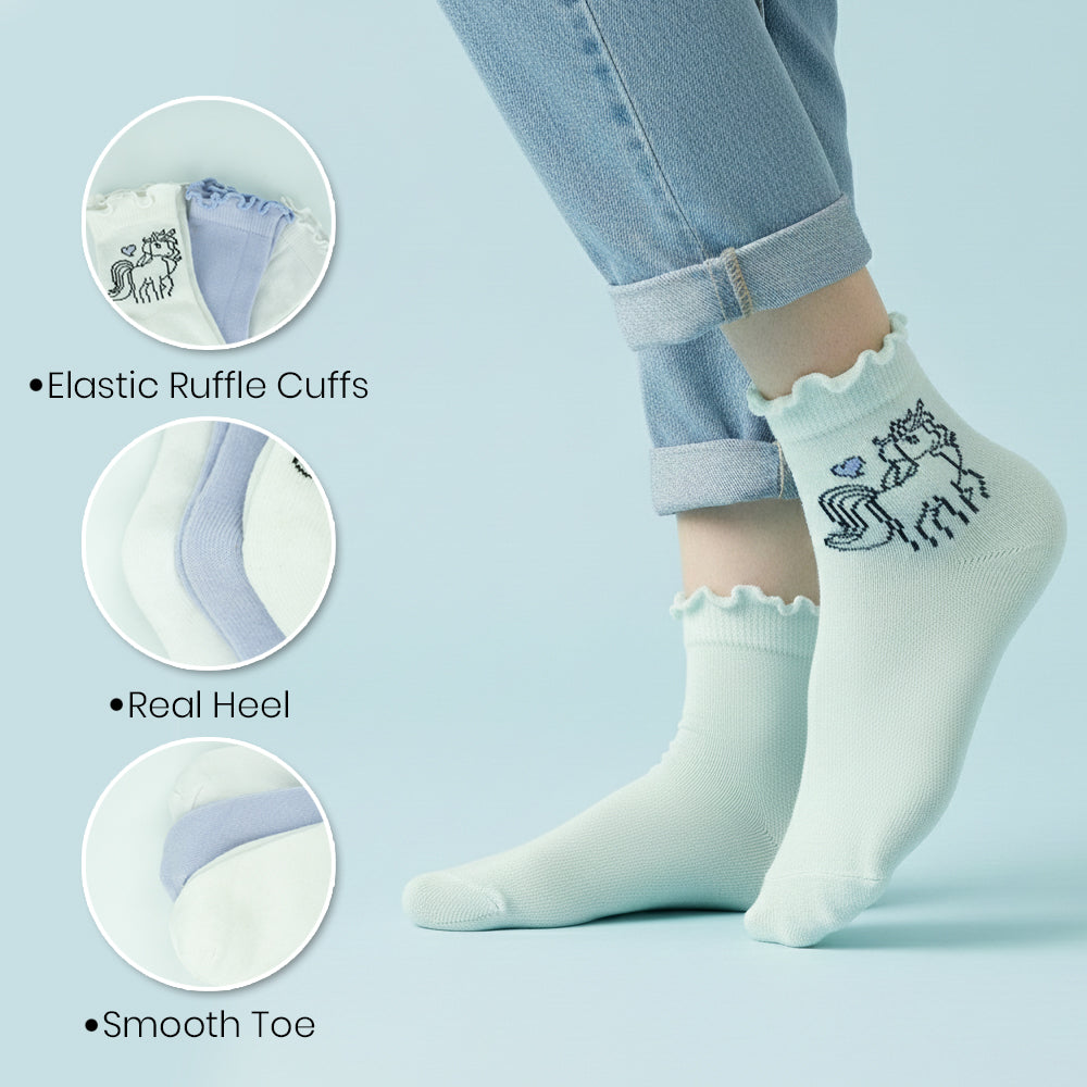 Cute Ruffle Ankle Socks for Girls