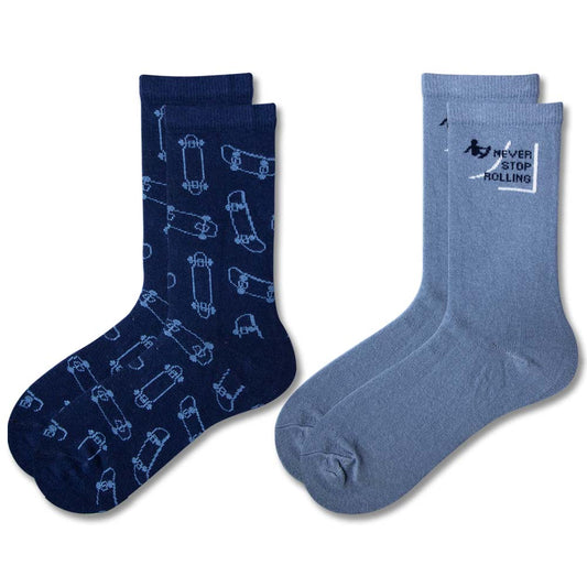 Boys Skateboard Theme Crew Socks